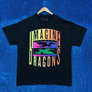 Imagine Dragons Hyperwave Double Dragon Pop Rock Band Tee XL